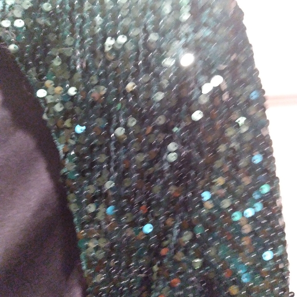 Donna Morgan green sequin mini dress NWOT - Picture 6 of 8